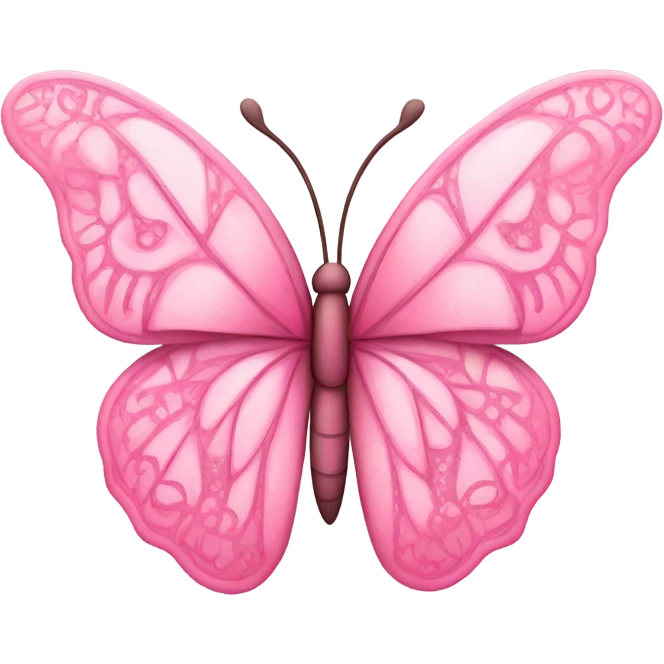 Butterfly pink emoji