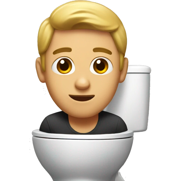 guy in toliet emoji