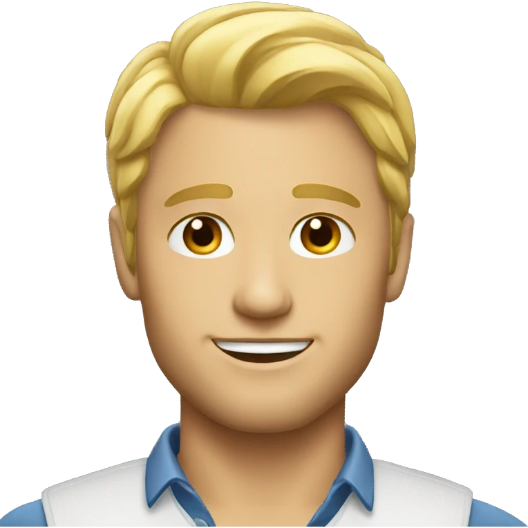 handsome blonde man emoji