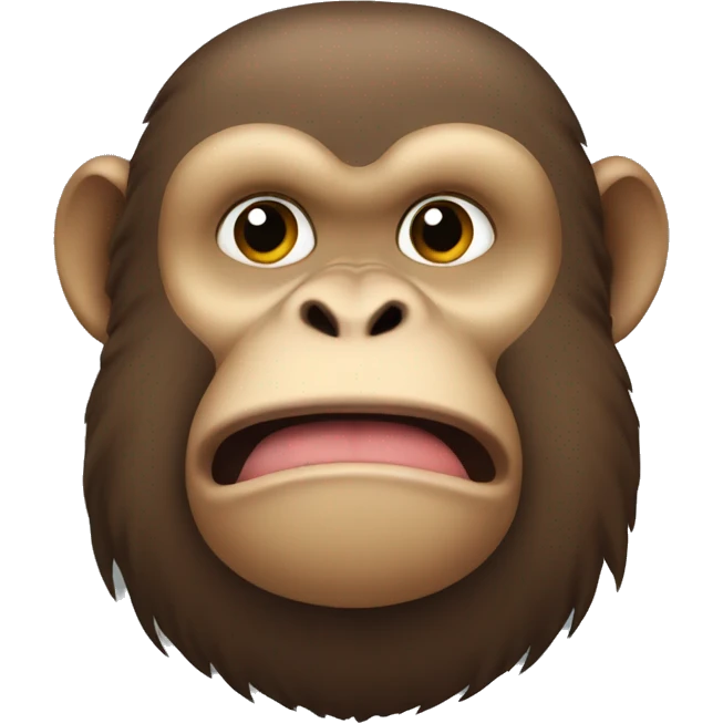 A fat monkey emoji