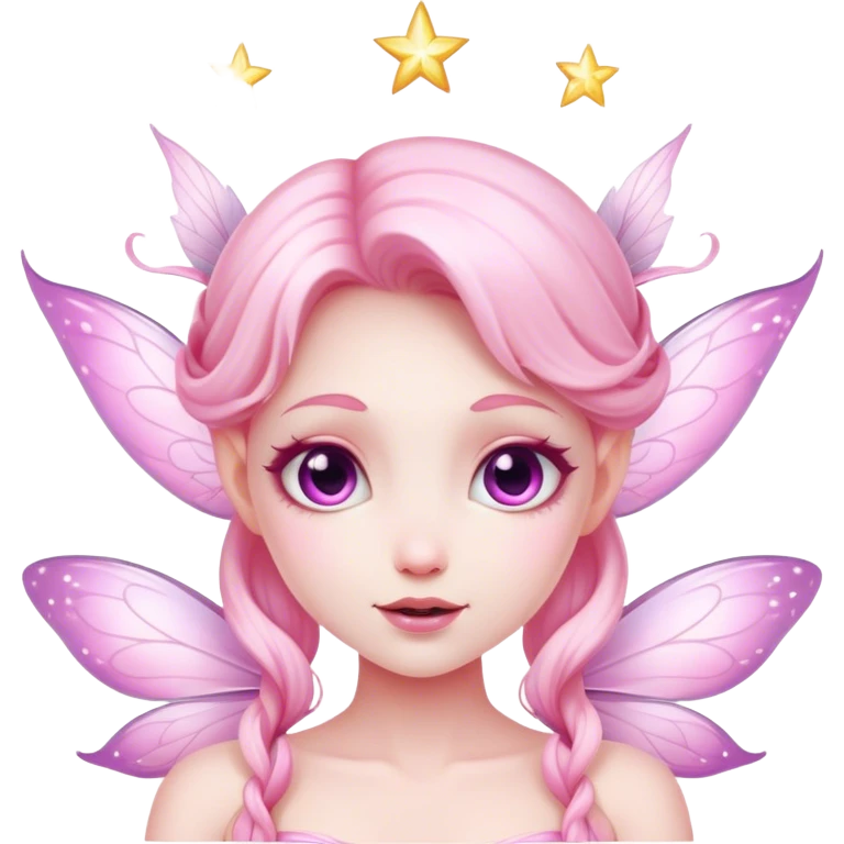 pink fairy face magic emoji