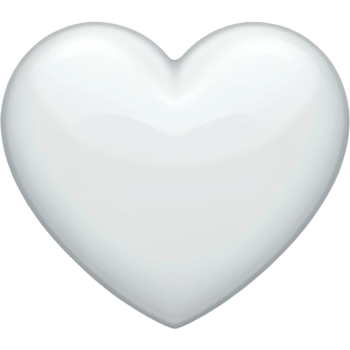 White heart emoji