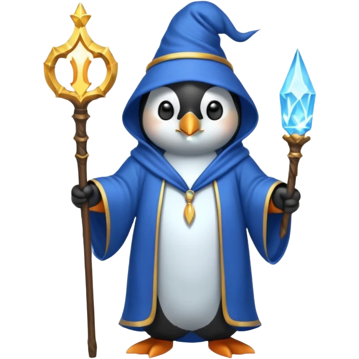 Penguin Wizard emoji