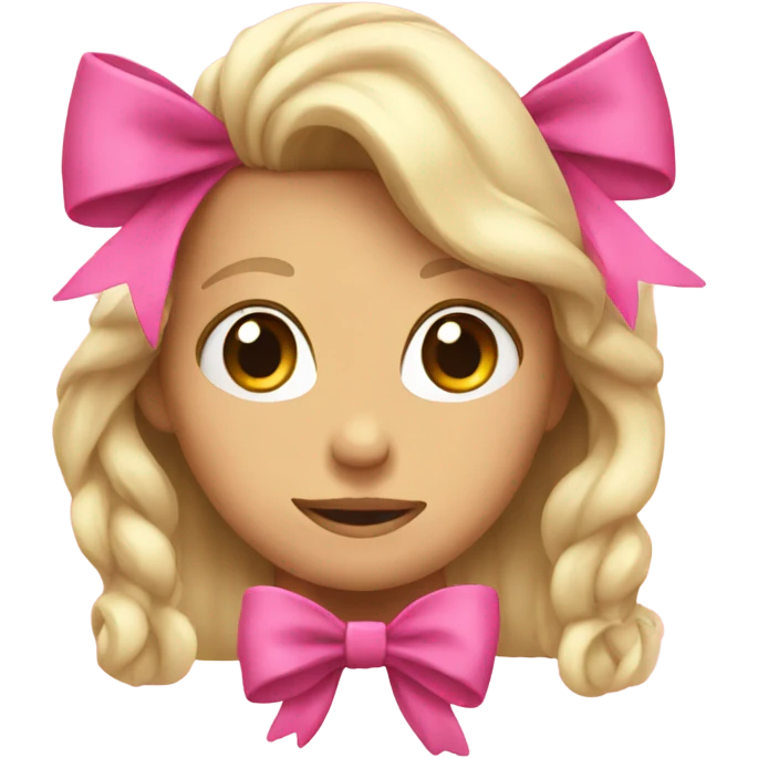 Pink bow emoji
