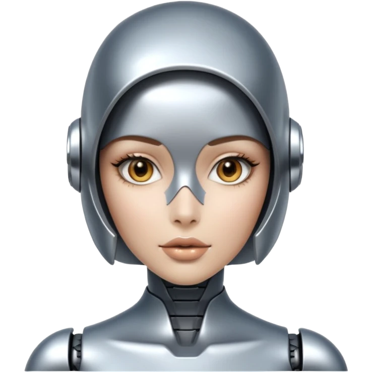 Sexy robot girl emoji