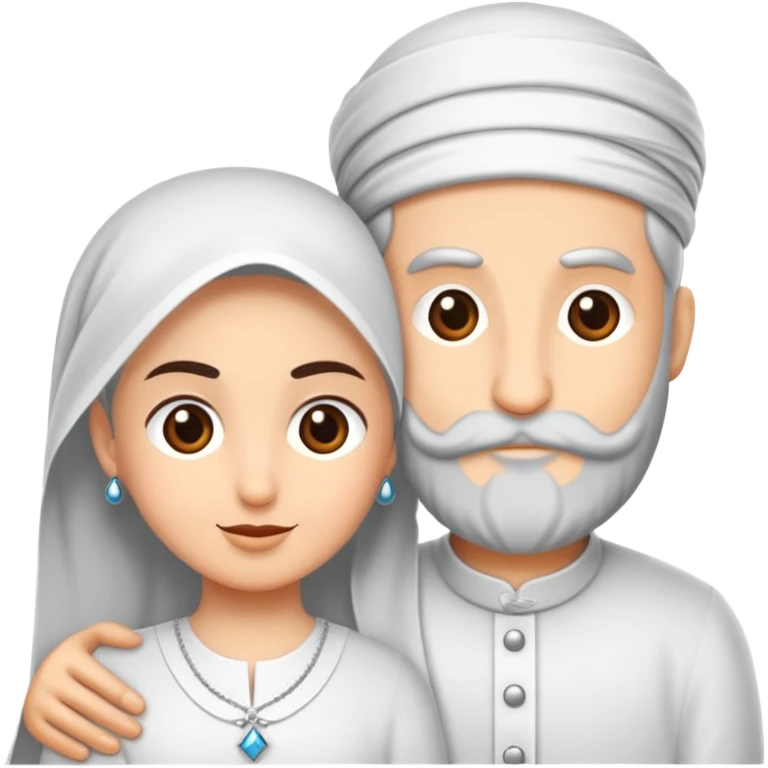 Kumral kız ve esmer çocuk el ele tutuşuyor emoji