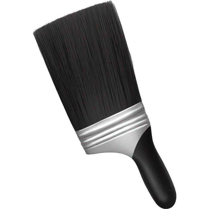 Black art brush emoji