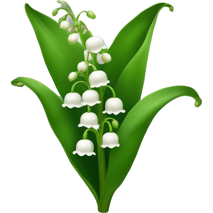 Lily of the valley flower emoji