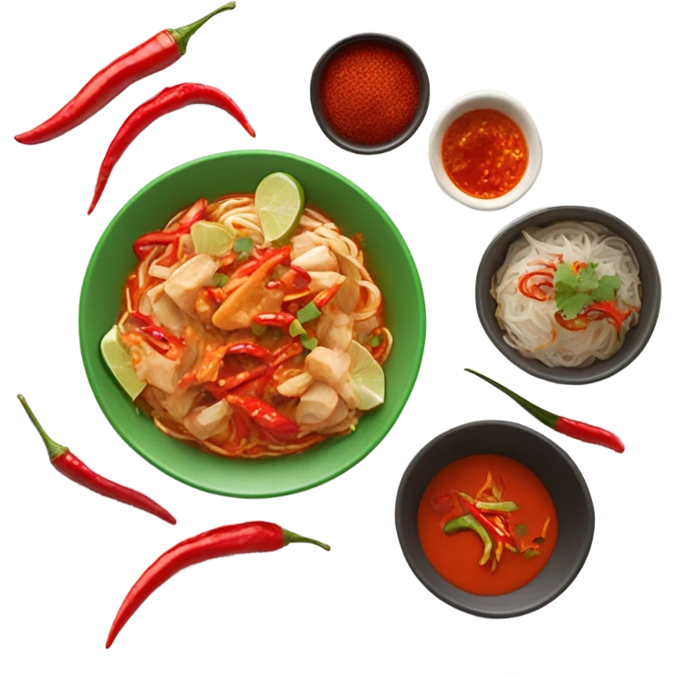 asian meal red emoji