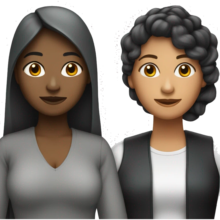 mujer cabello negro y lacio con un gato negro y uno gris emoji