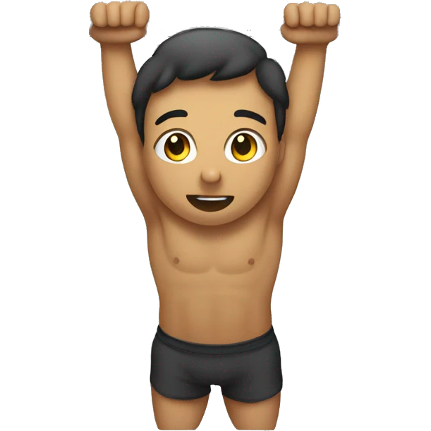 person doing pull ups emoji