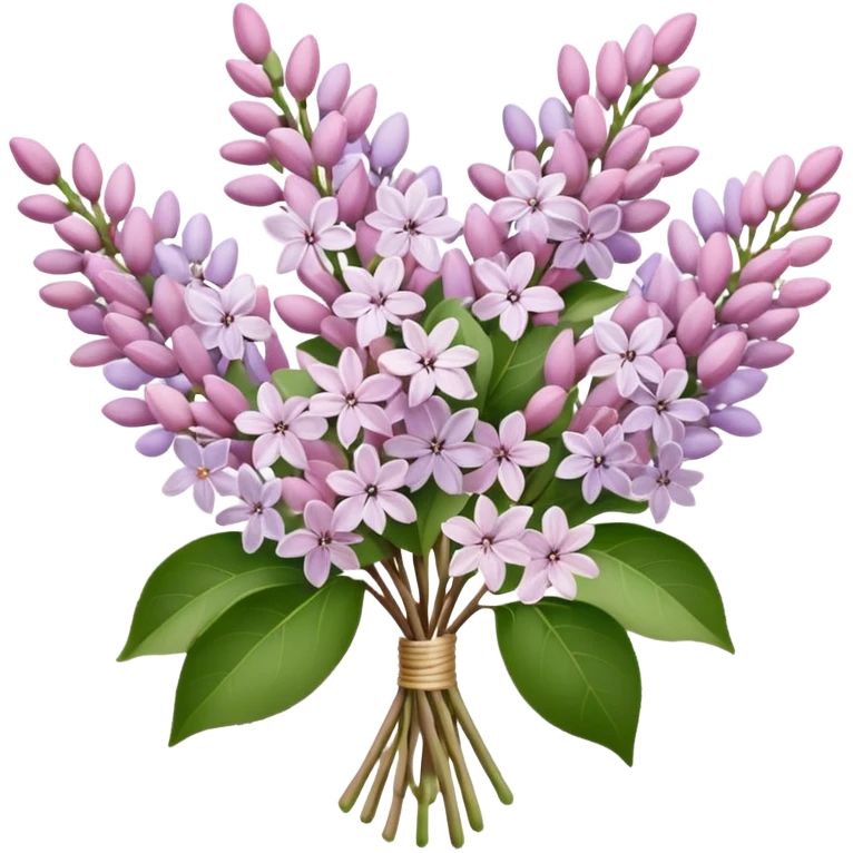 Pale Pink lilac bouquet emoji