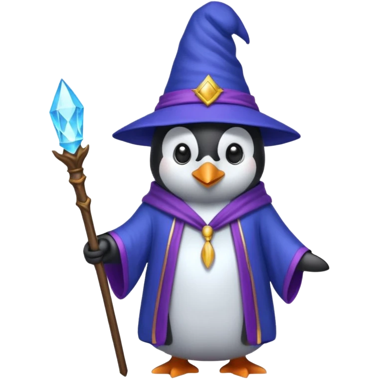 Penguin Wizard emoji