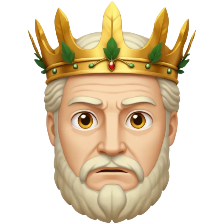 evil ancient greek king emoji