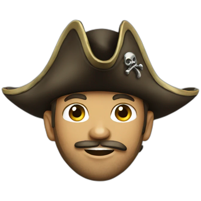 Pirate buccaneer emoji