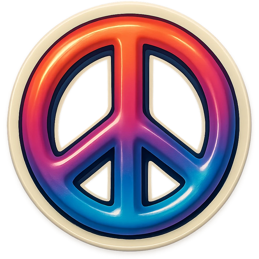 peace sign emoji