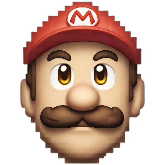 pixel art mario emoji