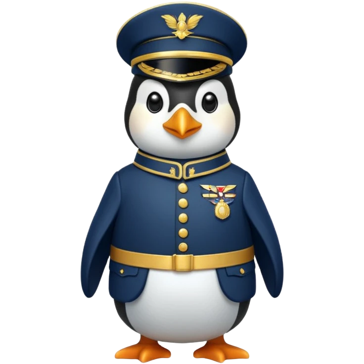 luxurious penguin soldier emoji