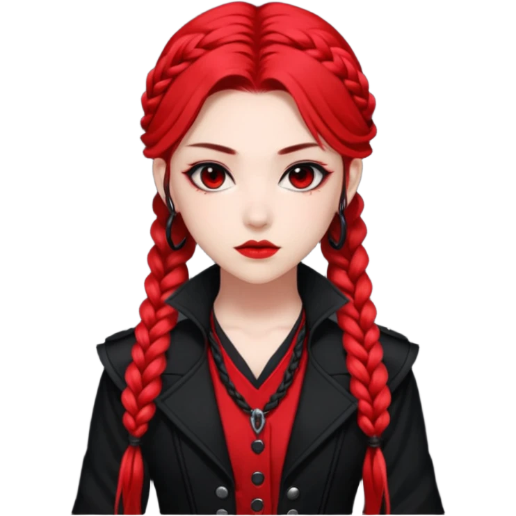 kpop demon hunters rumi purlel hair long braid emoji