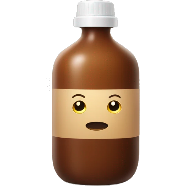 huge brown gel bottle emoji