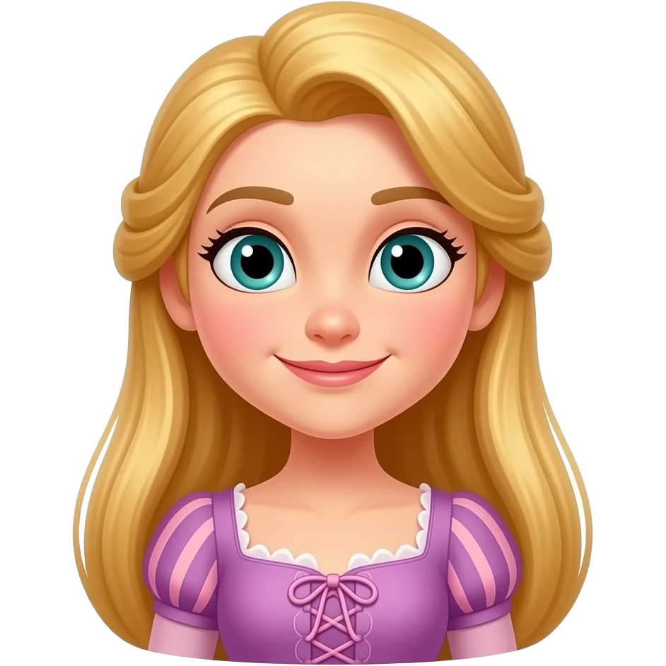 Rapunzel from Disney Princess emoji