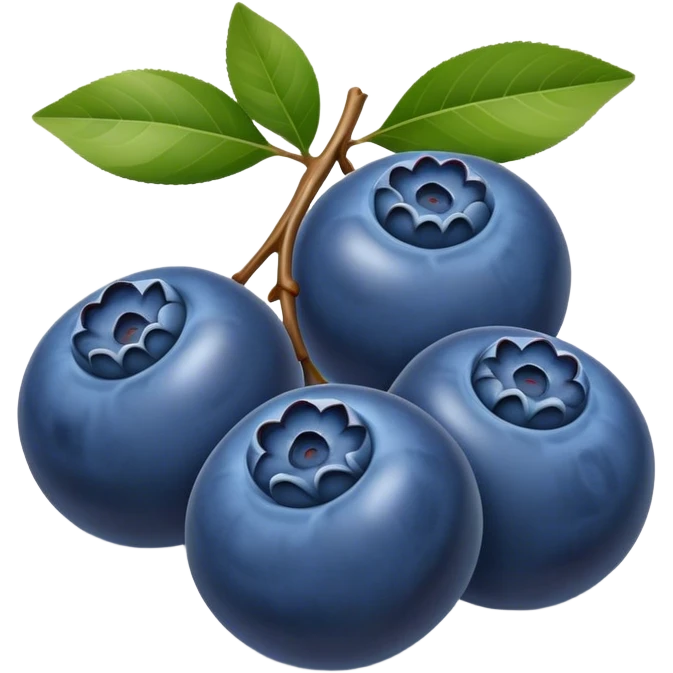 Three blueberries emoji