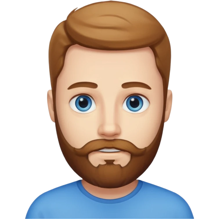 Beard with eyes emoji