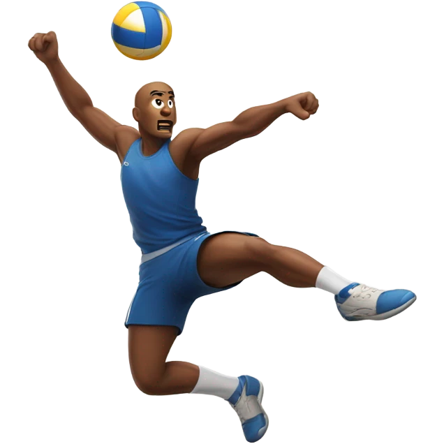 Dude playing volleyball  emoji