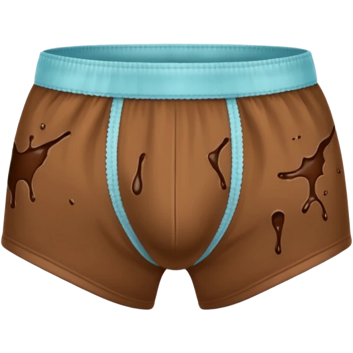 brown splat on underwear  emoji