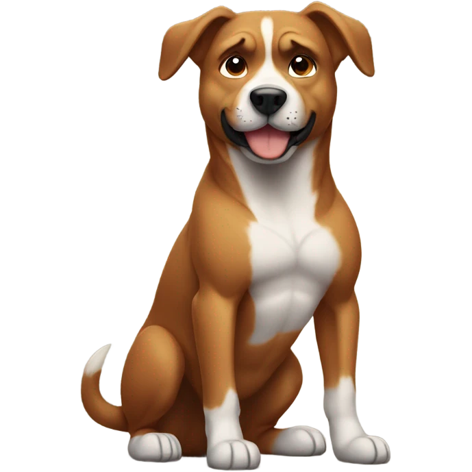 Muscular dog  emoji