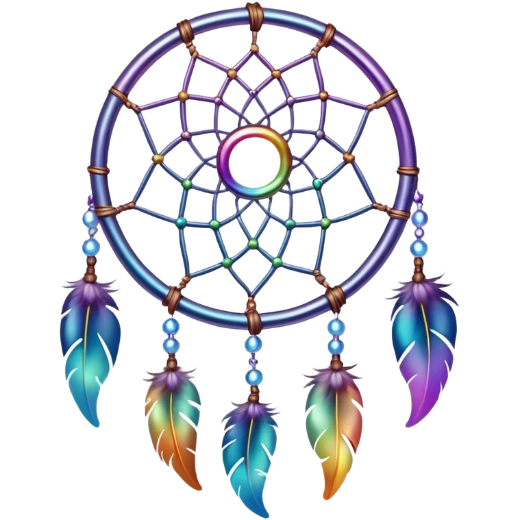 Iridescent Dreamcatcher-suncatcher emoji