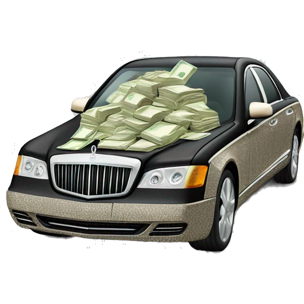 Maybach with money texture  emoji