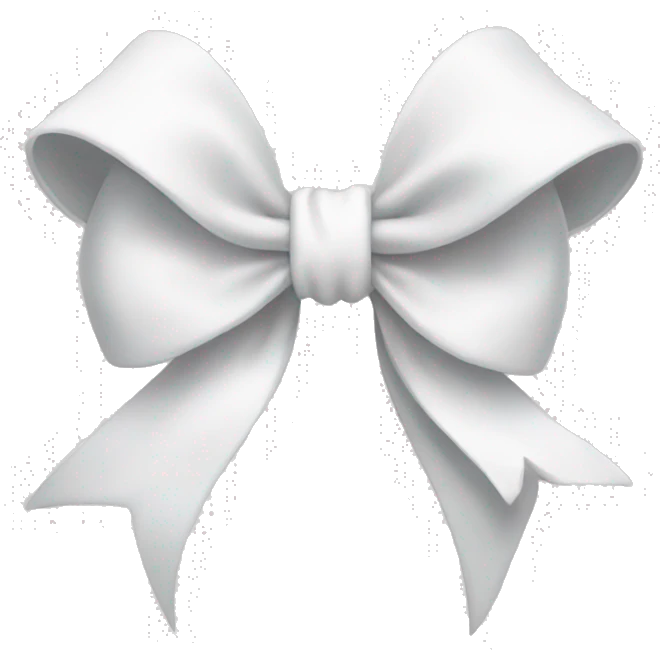 white bow emoji