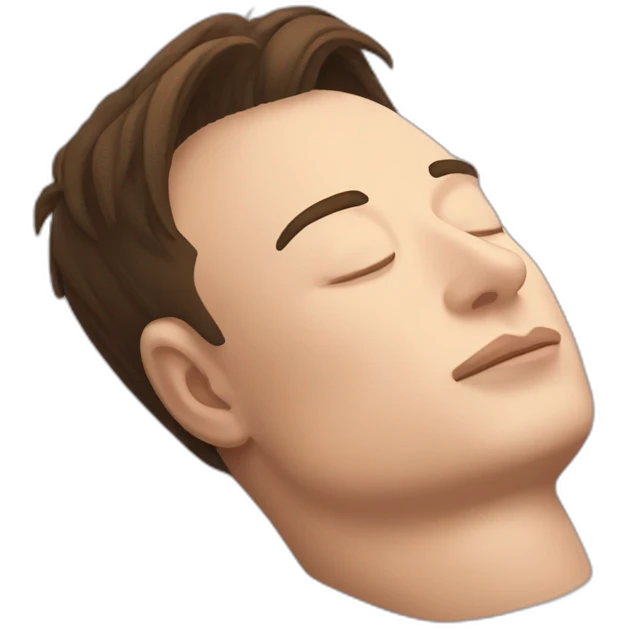 Sleeping Elon Musk emoji