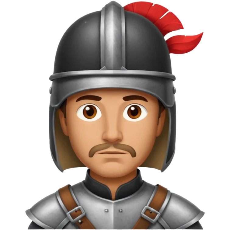 The head of a Spanish conquistador emoji
