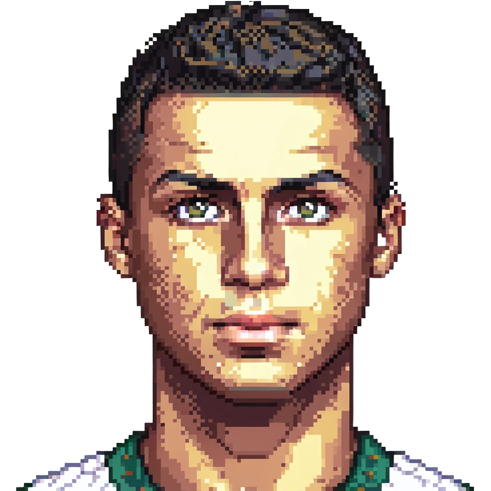 Cristiano Ronaldo's eyes and eyebrows, no face emoji