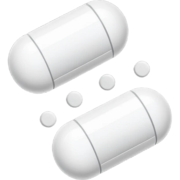 Minimalistic futuristic white&black pills pack emoji, black and white, flat vector design, high-tech clean UI icon emoji