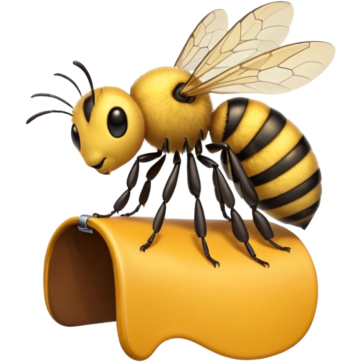 bee with a saddle emoji