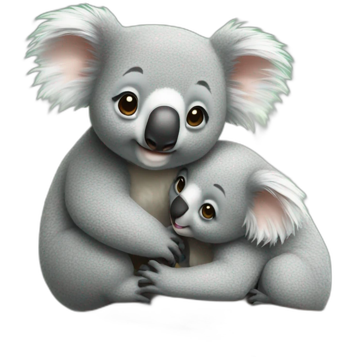 Koala kissing emoji