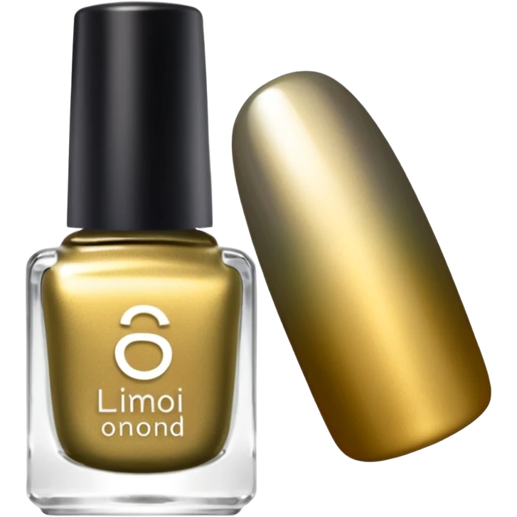 Multichrome Colorshifting gold to silver, opalescent effect Nail polish, translucent bottle emoji