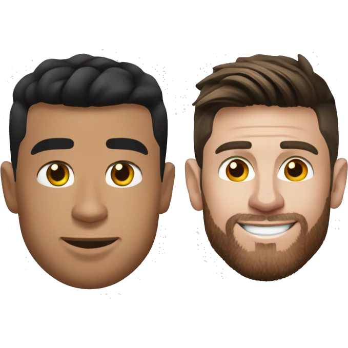 Cristiano Ronaldo et Messi  emoji
