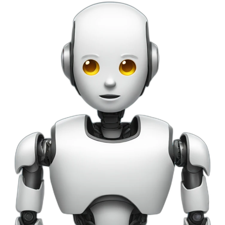 Human chat with robot emoji