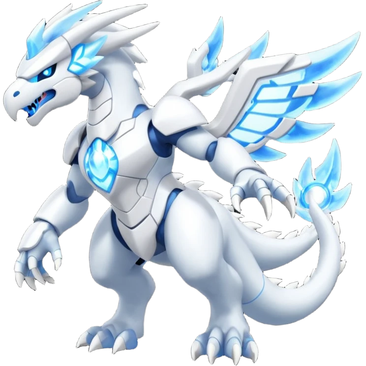 Futuristic Kyurem-Reshiram-fusion (full body) emoji