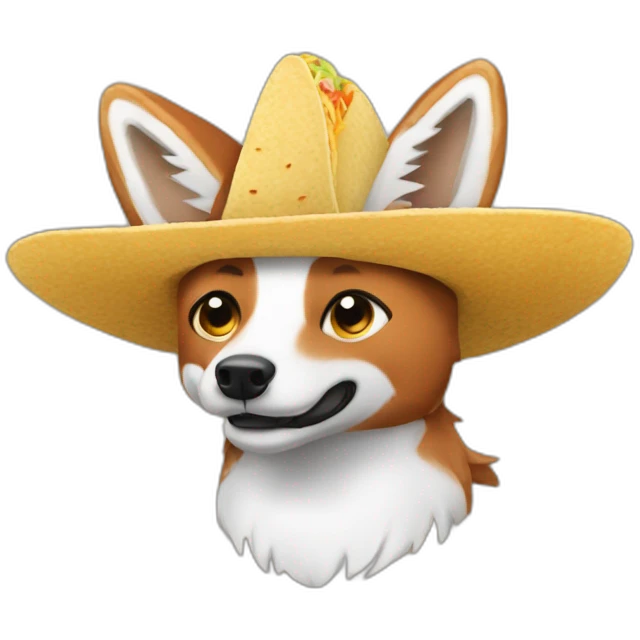 Tacos sur un renard emoji