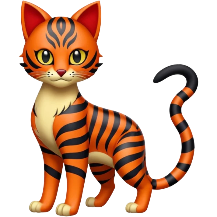 Liepard-Litten-Sprigatito-Pokémon-fusion-creature (full body) emoji