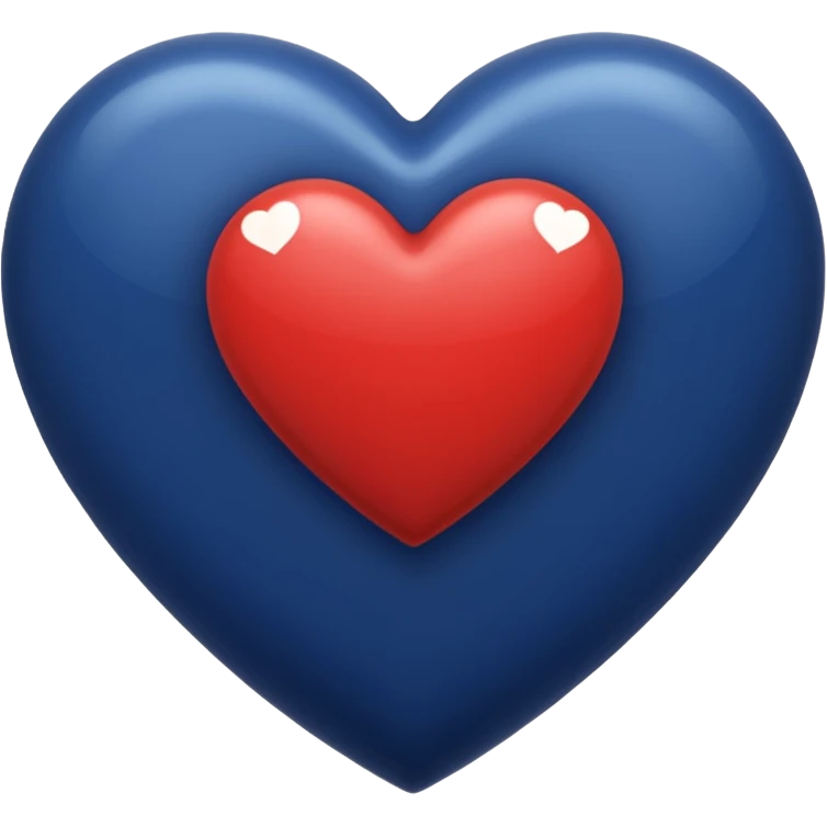 Navy blue heart emoji emoji