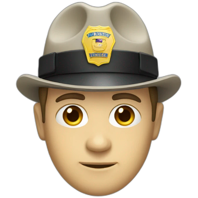 Officer investigator emoji