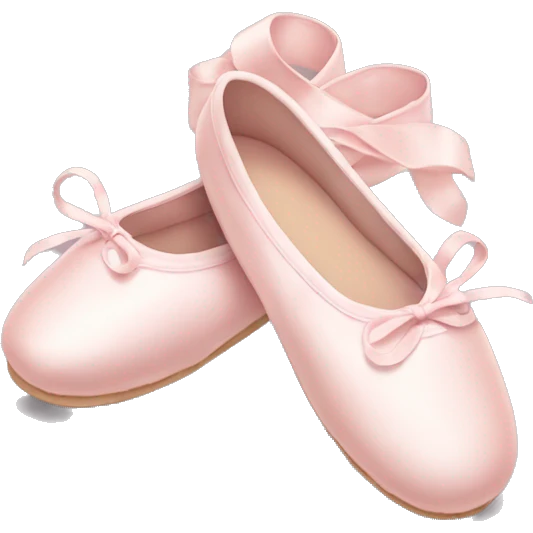Pale pink ballet shoes emoji