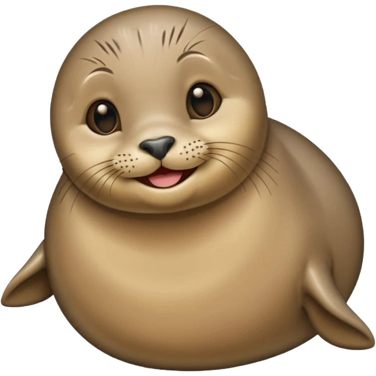 Happy female seal in love emoji
