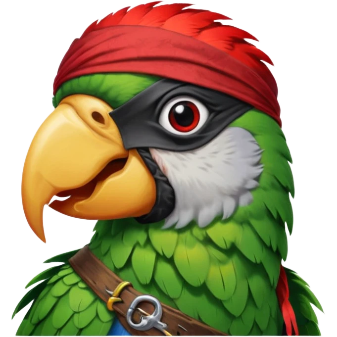 pirate and parrot emoji